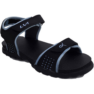 Lovi Black Floater Sandals