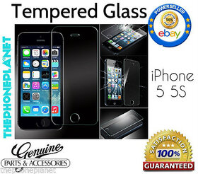 iPhone 5 5C 5S Tempered Glass Screen Guard Protector