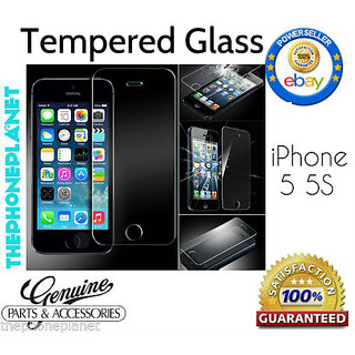                       iPhone 5 5C 5S Tempered Glass Screen Guard Protector                                              