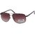 Joe Black JB-605-C3 Brown Rectangular Sunglasses