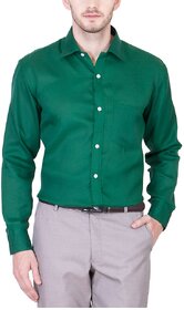 Akaas Green Full sleeves Formal Shirt For Men