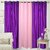 Hdecore Polyester 2 Purple 1 Light Pink Door Curtain (7 Feet)
