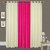 Hdecore Polyester 2 Cream 1 Dark Pink Door Curtain (7 Feet)