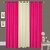 Hdecore Polyester 2 Dark Pink 1 Cream Door Curtain (7 Feet)