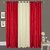 Hdecore Polyester 2 Mehroon 1 Cream Door Curtain (7 Feet)