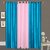 Hdecore Polyester 2 Equa 1 Light Pink Door Curtain (7 Feet)
