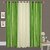 Hdecore Polyester 2 Green 1 Cream Door Curtain (7 Feet)