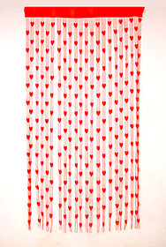 Grabodeal Polyester Red Door Curtain