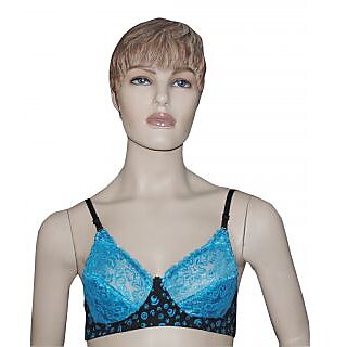                       Printed Lace Blue 34                                              