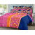 Ahmedabad Cotton Premium Sateen Weave Procion Printed Cotton Double Bedsheet With 2 Pillow Covers (100 Color Fastness)