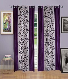 HDecore Purple Kolaveri Window Curtains 2 pc 5ft