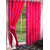 HDecore Dark Pink Plain Door Curtain 1 pc 7ft