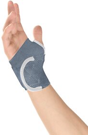 Healthgenie wrist brace with thumb elastic grey