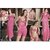 Trend Setter Night  Robe Set 6pc Bra Panty Top Hot Shorts Nightie  Over Coat Hot Sleep Lingerie  Robe Set 2893A Pink Bed room Sexy Lounge Wear