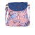 Vivinkaa Blue Pink Canvas Sling Bag for Women 