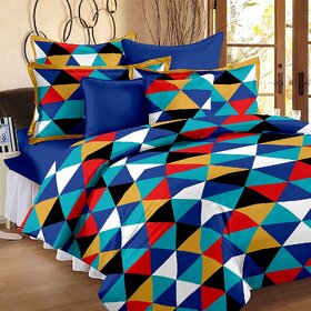 100 Cotton Yellow 1 Double Bedsheet With 2 Pillow Cover