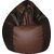 ZOLO XXXL - BEAN BAGS - SUPERIOR QUALITY - BLACK-BROWN Without beans (Cover Only)