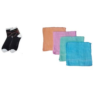 Hdecore 1 Face Towel 1 Pair Socks