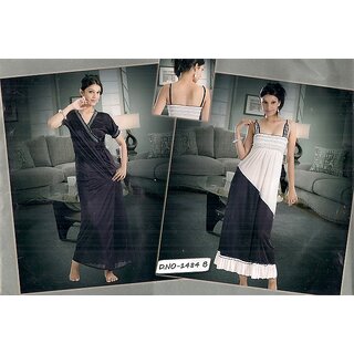                       2pc Seductive Nighty  Over Coat New Womens Sleep Wear Bed 1484 Dark Wine Dress                                              