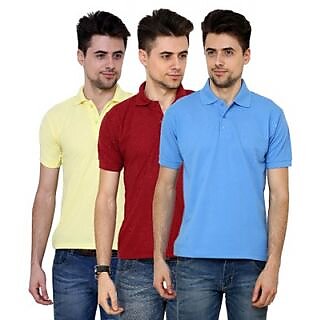 Grand Bear Multicolor T-Shirt For Men (Pack Of 3)