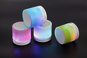 Rechargeable Bluetooth Speaker With Led Wireless Bluetooth Speaker With Handsfree Calling Feature, Fm Radio  Sd Card S