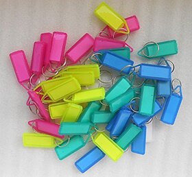 50Pcs Double Sided Multi Color Key Chain