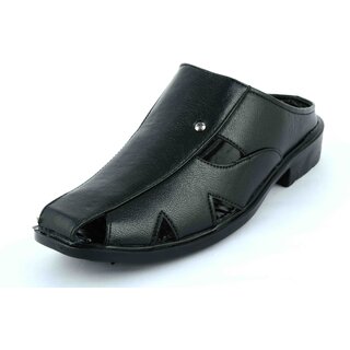 Lee Peeter Men's Black Open Sandals