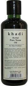 Khadi Herbal Pure Neem Oil - 210ml
