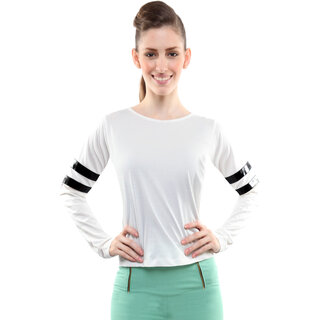                       Miss Chase Women's  Round Neck Cap Sleeves Basic Plain Top                                              