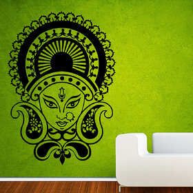 Decor Villa Wall Sticker (Durga mata ji ,Surface Covering Area 23 x 33 Inch)