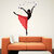 Decor Villa Wall Sticker (dancing lady,Surface Covering Area 34 x 23 Inch)
