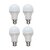 12 watt led bulb set (of 4)