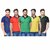 Set of 5 Polo Neck T-shirts for Men by Rv Creations