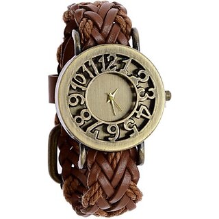 Womens watches ladies watches girls watches hallow brown dial watch