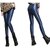 Timbre PU Leather Coated Leggings Party Wear Leggings Blue