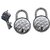 Smart Shophar 2 Pcs Sidra Hunk 50 mm Padlock Silver Door Lock