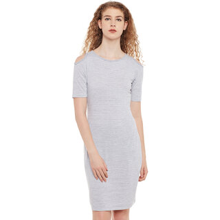                       Miss Chase Multicolor Striped Bodycon Dress For Women                                              