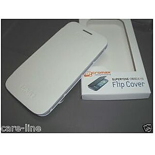                       Micromax A110 Canvas 2 Superfone Durable Leather Flip Hard Back Cover Case                                              