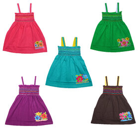 Eazy Trendz Cute Little Baby Frocks Pack of 5