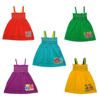 Eazy Trendz Cute Little Baby Frocks Pack of 5