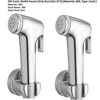 SSS - ABS Chrome Finish Health Faucets for Bathroom (Only Gun) (Set of 2 pcs)