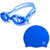 Combo of Swimming  Cap and Swimming Glasses With Free Ear Plugs