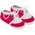 Neska Moda Baby Boys and Girls Lace Pink Booties For 0 To 12 Months Infants SK134