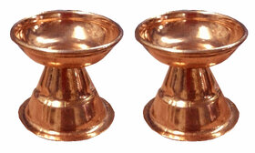 Pure Copper Pooja Diya - set of 2