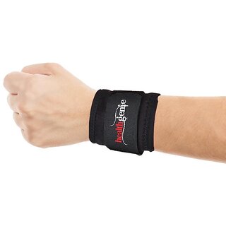 Healthgenie Wrist Support, One Size Adjustable (Black) / 1 Piece