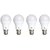 Alpha Pro 5 watt pack of 4 Lumens -400 with 1year replacement warranty