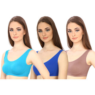 Buy Hothy Women Multicolor Self Design Cotton Blend Pack Of 3 Push
