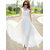 Westchic White Plain A Line Dress For Women