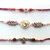 Sparkling Jewellery Gold Plated Gold & Red Alloy Bajuband/ Armlet For Women (Combo of 3)
