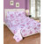 Fame Sheet Cotton Royal White Glittered Pink Floral Double Bedsheet